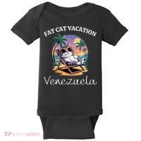 Fat Cat Vacation Venezuela Travel Venezuela Baby Bodysuit thumb 0