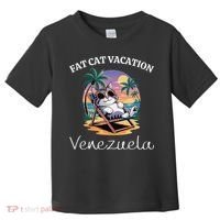 Fat Cat Vacation Venezuela Travel Venezuela Toddler T-Shirt thumb 0