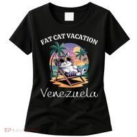 Fat Cat Vacation Venezuela Travel Venezuela Women's T-Shirt thumb 0