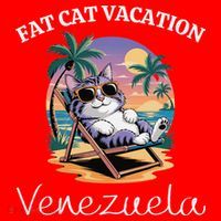 Fat Cat Vacation Venezuela Travel Venezuela Santa Hat thumb 1