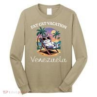 Fat Cat Vacation Venezuela Travel Venezuela Long Sleeve Shirt thumb 0