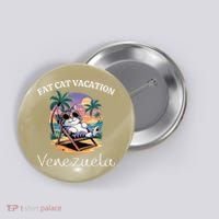 Fat Cat Vacation Venezuela Travel Venezuela Button thumb 0