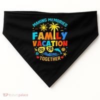 Family Cruise Vacation 2026 Summer Trip USA-Made Doggie Bandana thumb 0