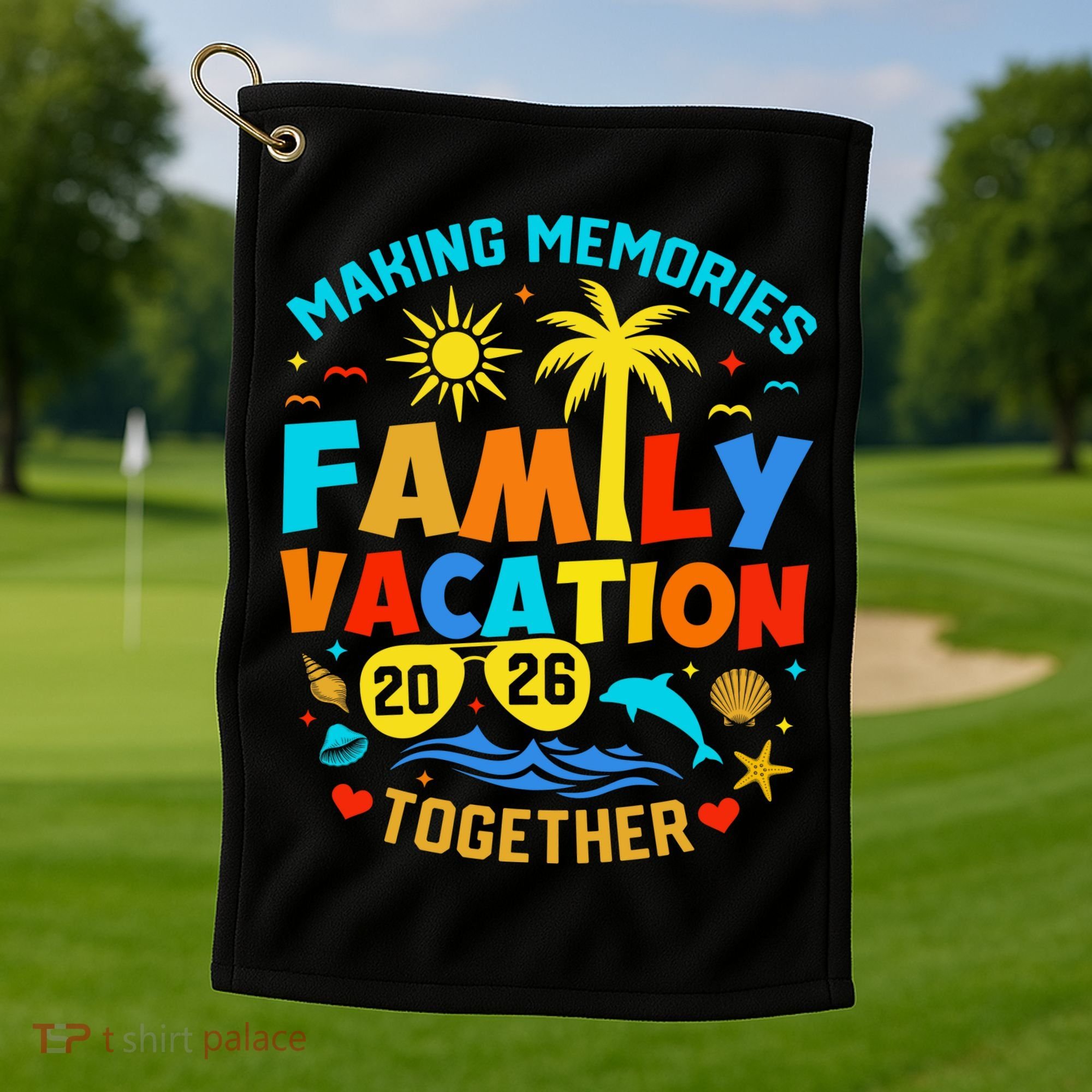 Family Cruise Vacation 2026 Summer Trip Golf Towel