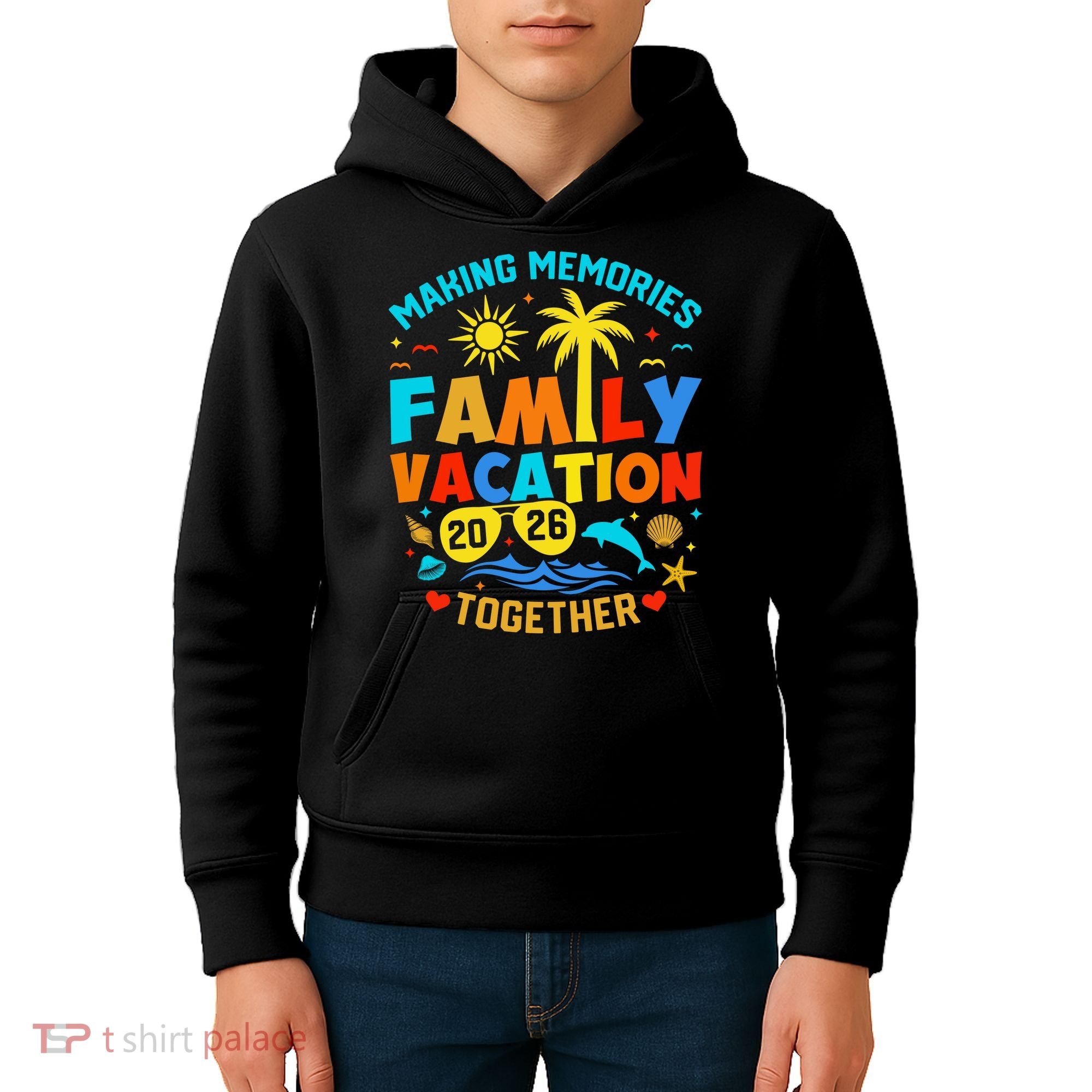 Family Cruise Vacation 2026 Summer Trip Kids Hoodie