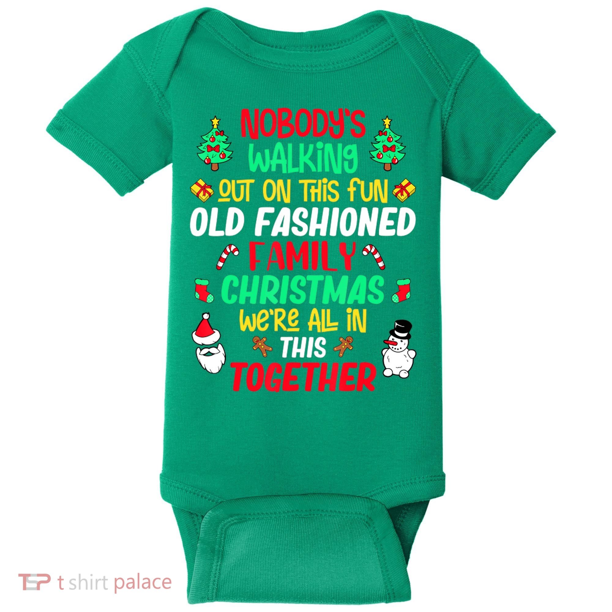 Family Christmas Vacation Pajamas Xmas Ugly Christmas Baby Bodysuit