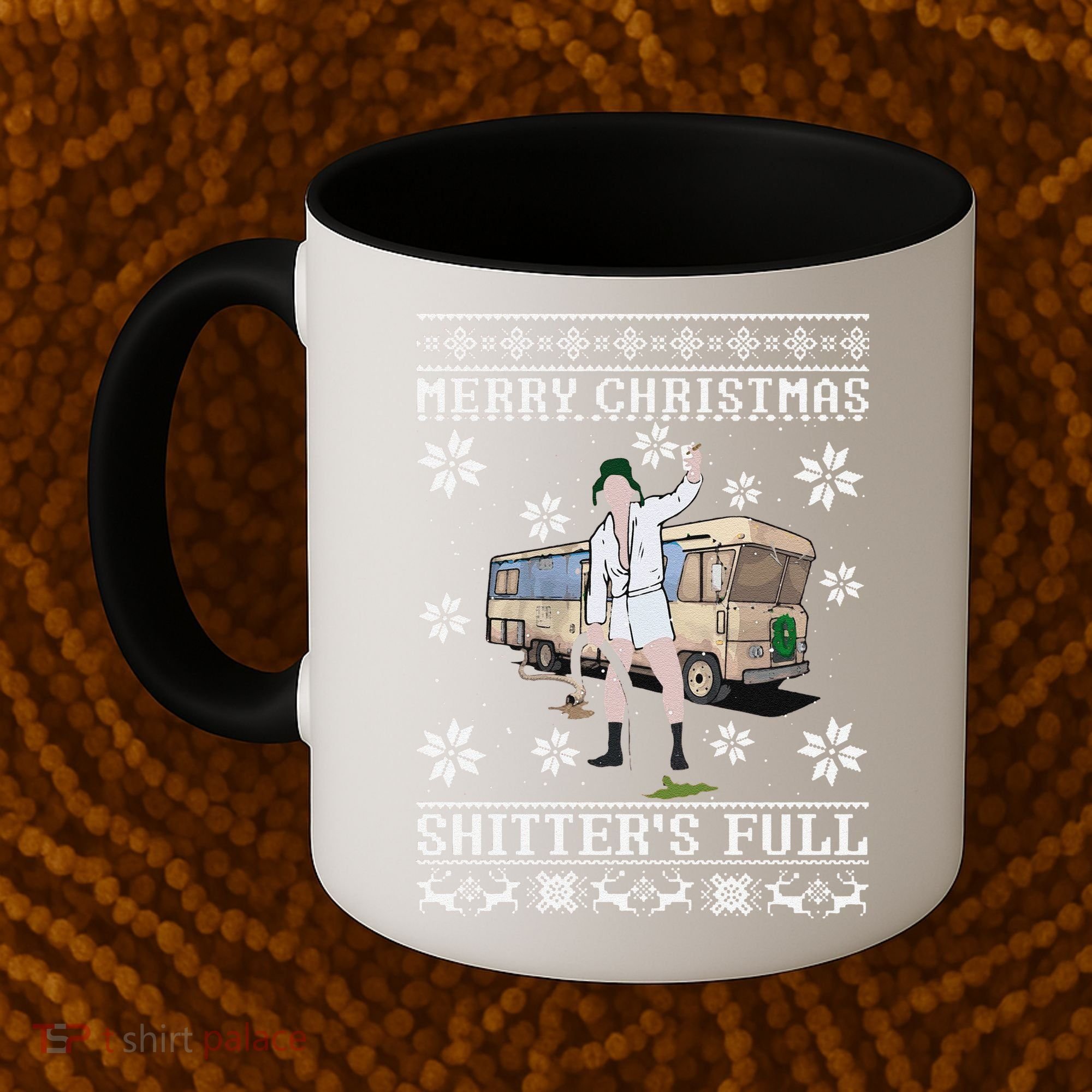 Funny Christmas Vacation Merry Christmas Shitters Full Christmas Ugly Coffee Mug