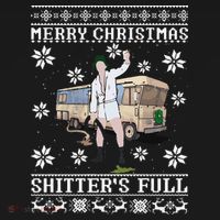 Funny Christmas Vacation Merry Christmas Shitters Full Christmas Ugly Ornament thumb 1
