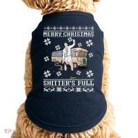Funny Christmas Vacation Merry Christmas Shitters Full Christmas Ugly Doggie Tank thumb 0