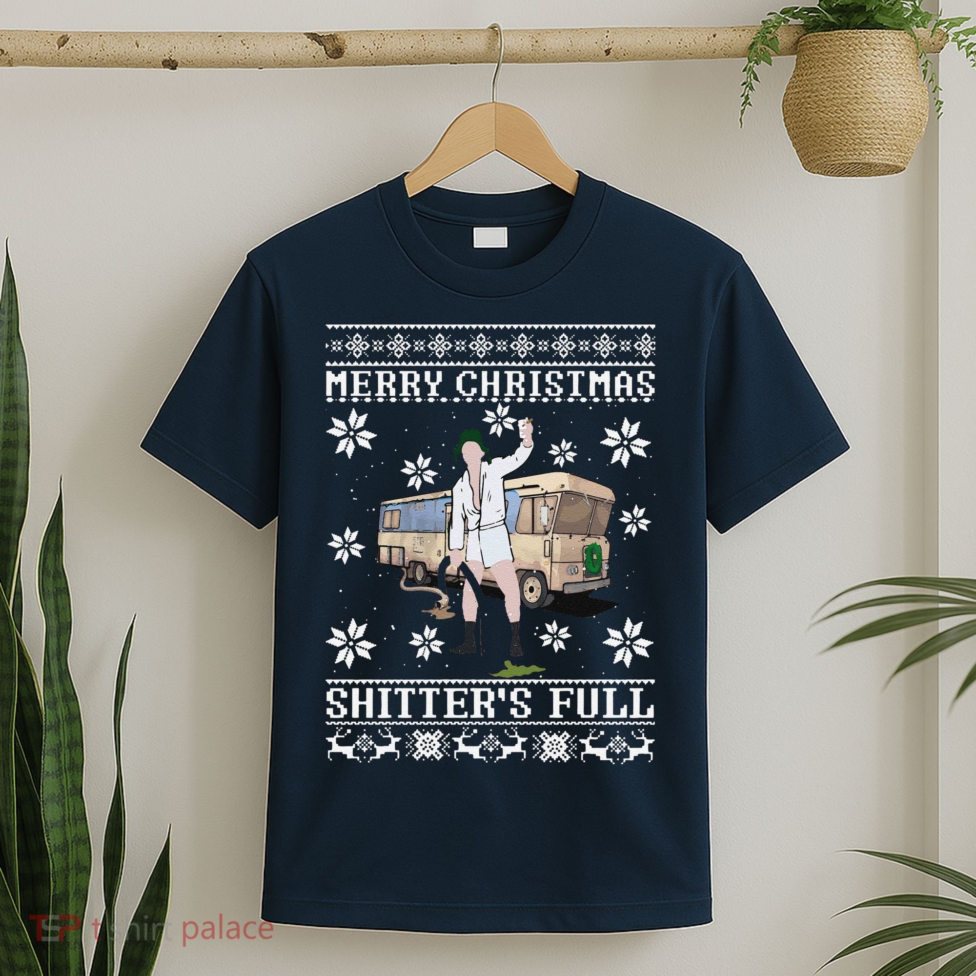 Funny Christmas Vacation Merry Christmas Shitters Full Christmas Ugly T-Shirt