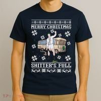 Funny Christmas Vacation Merry Christmas Shitters Full Christmas Ugly T-Shirt thumb 3