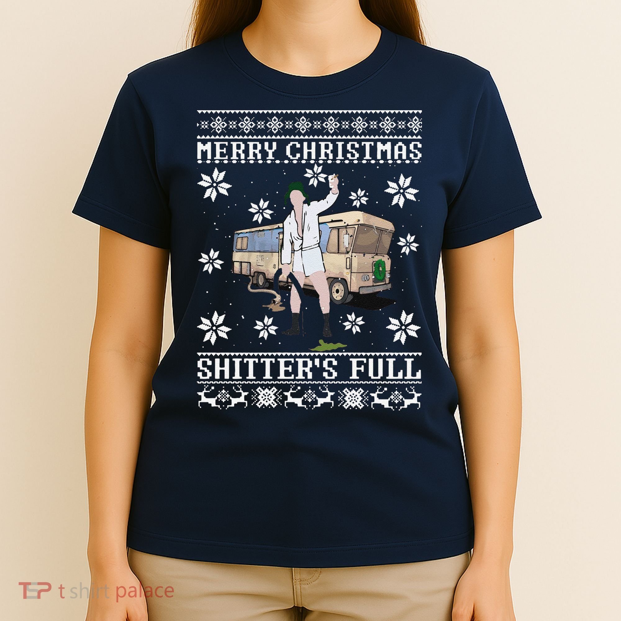 Funny Christmas Vacation Merry Christmas Shitters Full Christmas Ugly T-Shirt