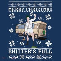 Funny Christmas Vacation Merry Christmas Shitters Full Christmas Ugly Women's Hoodie thumb 2