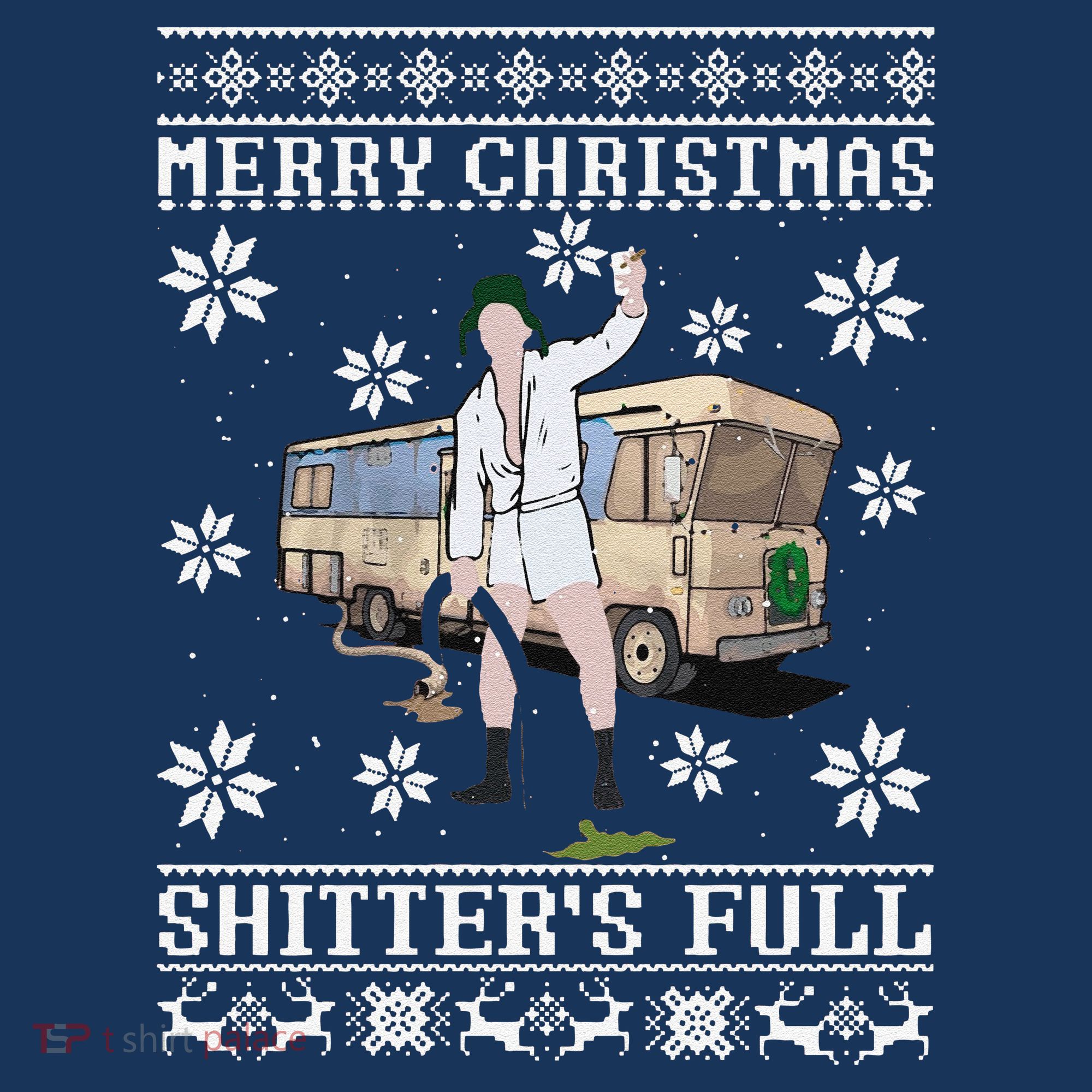 Funny Christmas Vacation Merry Christmas Shitters Full Christmas Ugly Tank Top