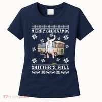 Funny Christmas Vacation Merry Christmas Shitters Full Christmas Ugly Women's T-Shirt thumb 0