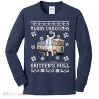 Funny Christmas Vacation Merry Christmas Shitters Full Christmas Ugly Kids Long Sleeve Shirt thumb 0