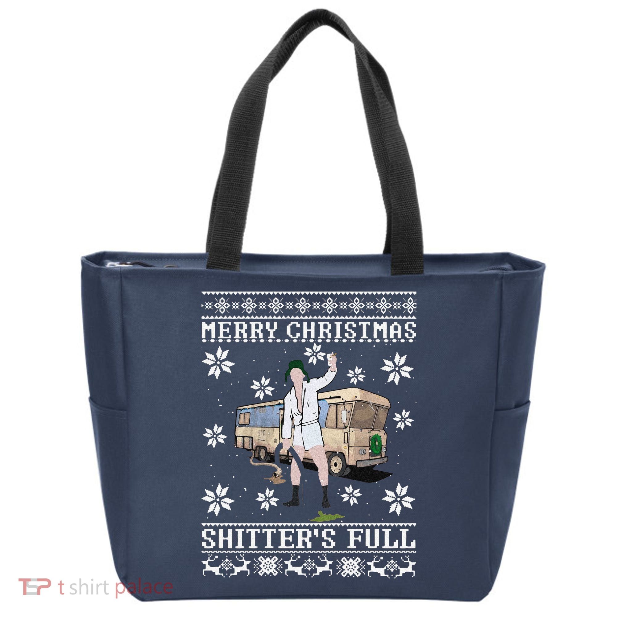 Funny Christmas Vacation Merry Christmas Shitters Full Christmas Ugly Tote Bag