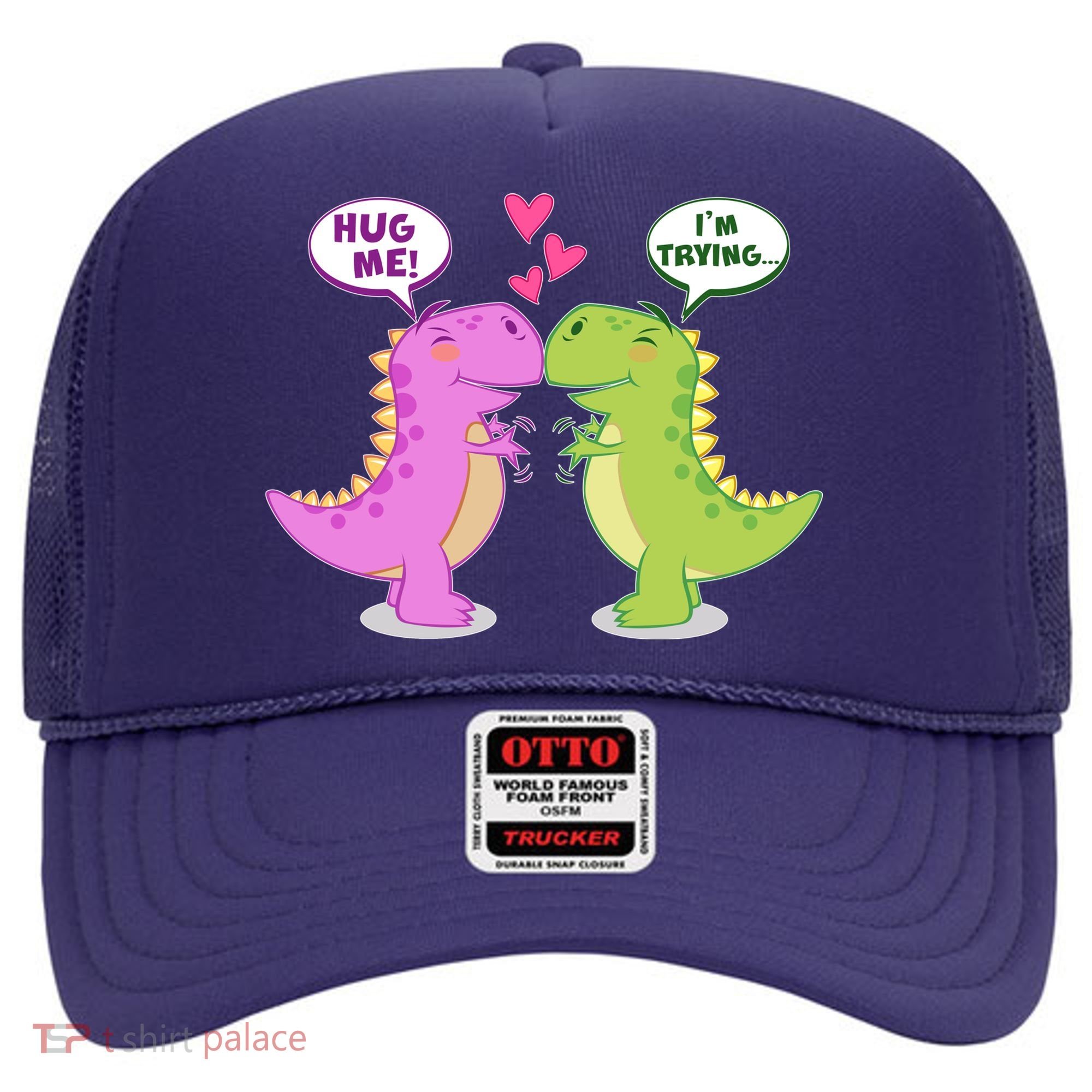 Funny Cute Valentines Day T Rex Dinosaurs Hug Hat
