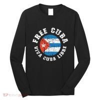 Free Cuba Viva Cuba Libre ProFreedom Movement Gift Long Sleeve Shirt thumb 0