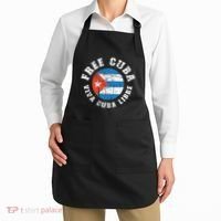 Free Cuba Viva Cuba Libre ProFreedom Movement Gift Apron thumb 2