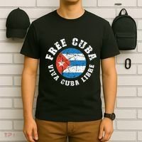Free Cuba Viva Cuba Libre ProFreedom Movement Gift T-Shirt thumb 6