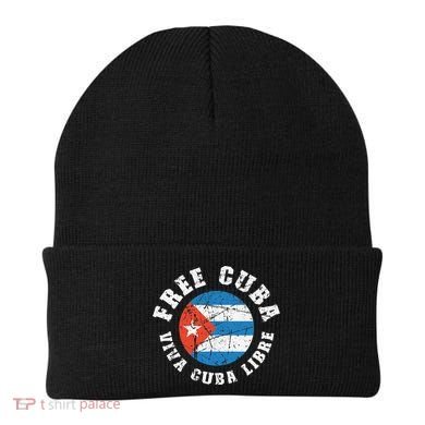 Free Cuba Viva Cuba Libre ProFreedom Movement Gift Beanie