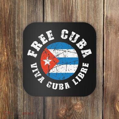 Free Cuba Viva Cuba Libre ProFreedom Movement Gift Coaster
