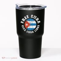 Free Cuba Viva Cuba Libre ProFreedom Movement Gift Tumbler thumb 0