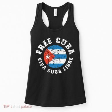 Free Cuba Viva Cuba Libre ProFreedom Movement Gift Women's Tank Top