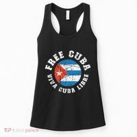Free Cuba Viva Cuba Libre ProFreedom Movement Gift Women's Tank Top thumb 0