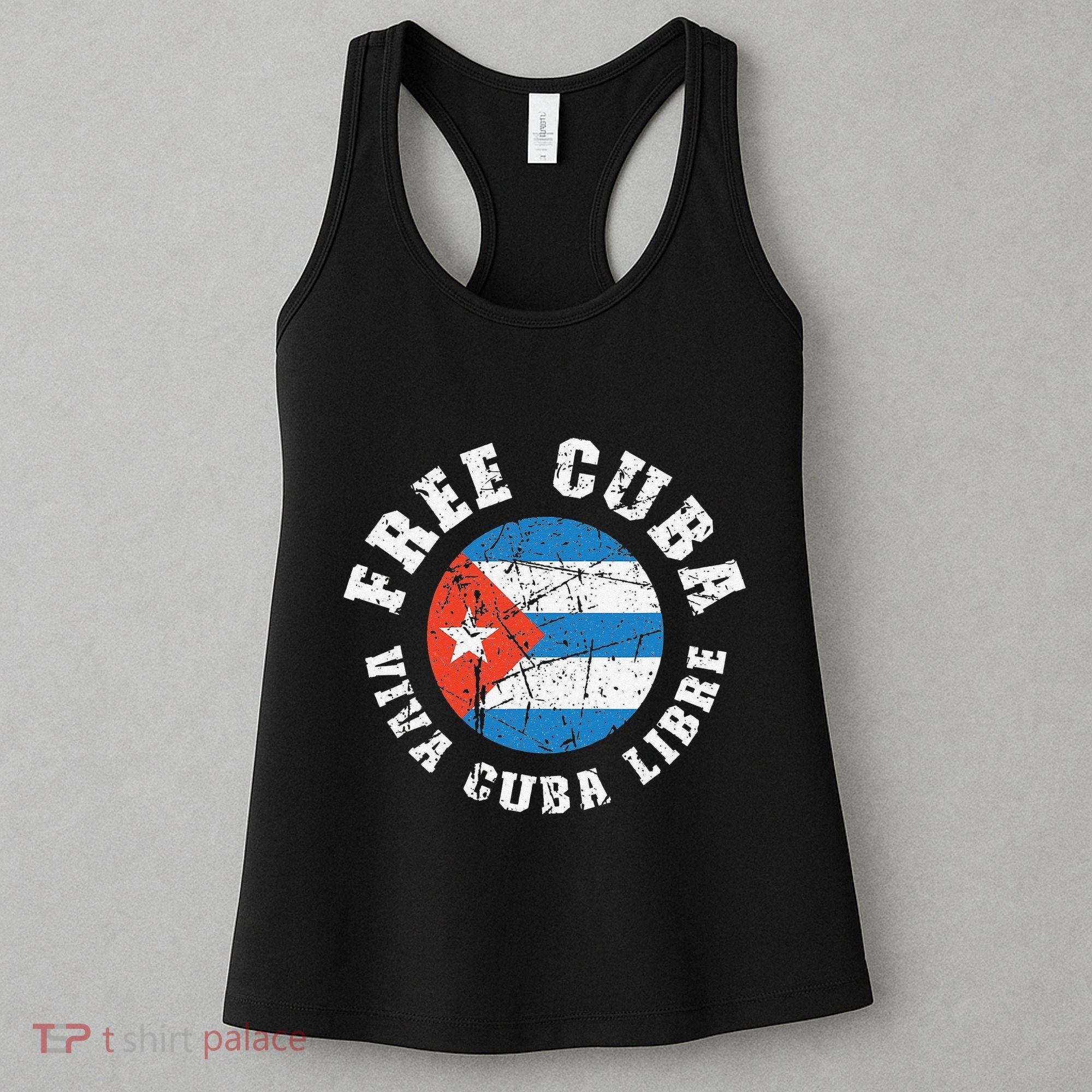 Free Cuba Viva Cuba Libre ProFreedom Movement Gift Women's Tank Top