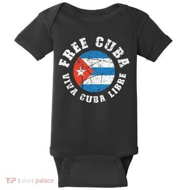 Free Cuba Viva Cuba Libre ProFreedom Movement Gift Baby Bodysuit