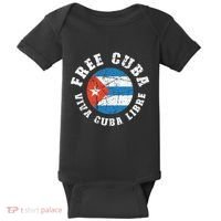 Free Cuba Viva Cuba Libre ProFreedom Movement Gift Baby Bodysuit thumb 0