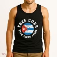 Free Cuba Viva Cuba Libre ProFreedom Movement Gift Tank Top thumb 3
