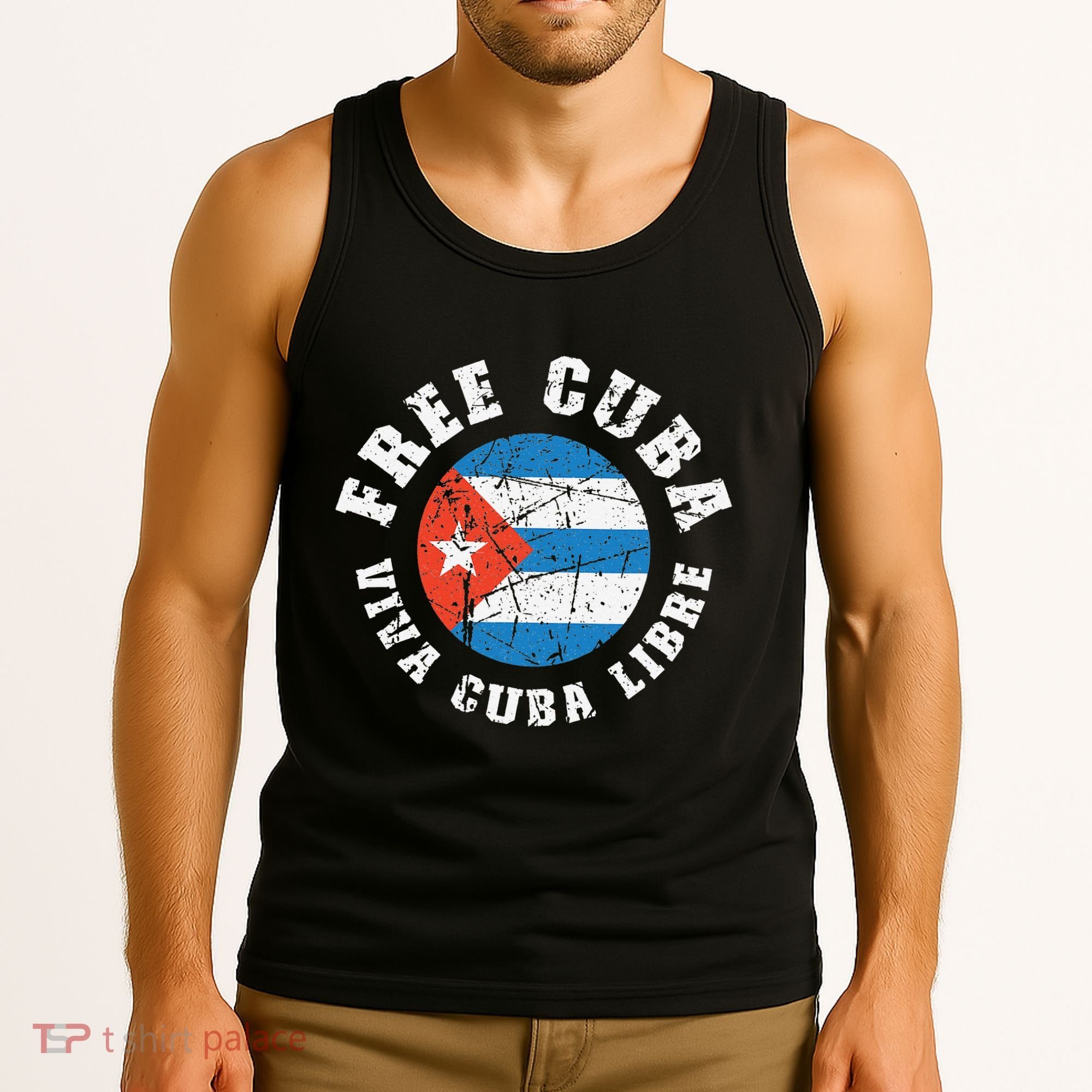 Free Cuba Viva Cuba Libre ProFreedom Movement Gift Tank Top