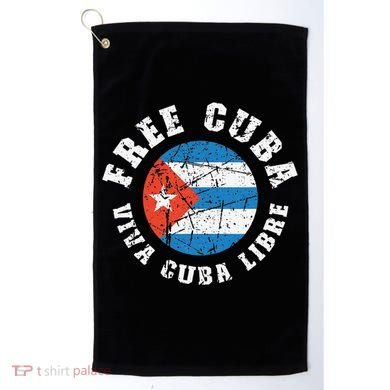Free Cuba Viva Cuba Libre ProFreedom Movement Gift Golf Towel