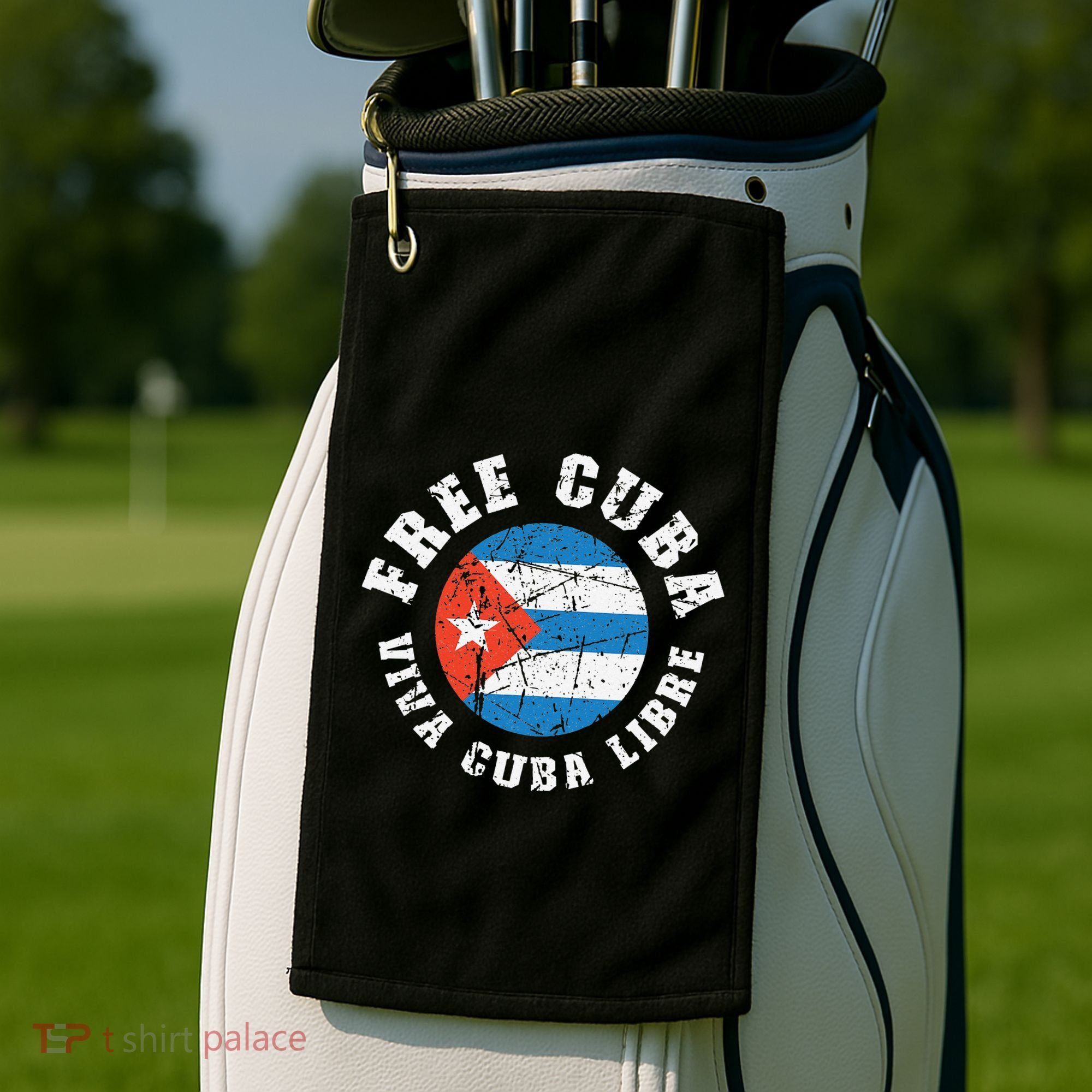 Free Cuba Viva Cuba Libre ProFreedom Movement Gift Golf Towel