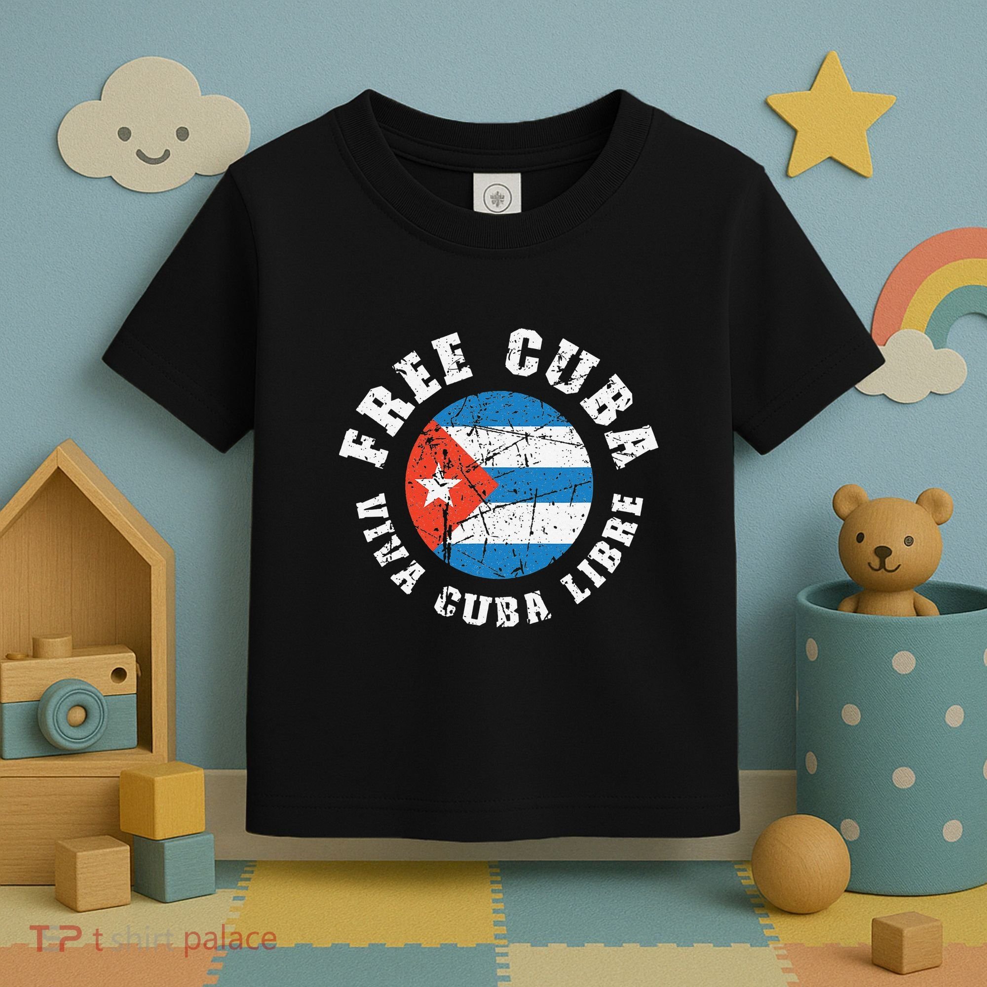 Free Cuba Viva Cuba Libre ProFreedom Movement Gift Toddler T-Shirt