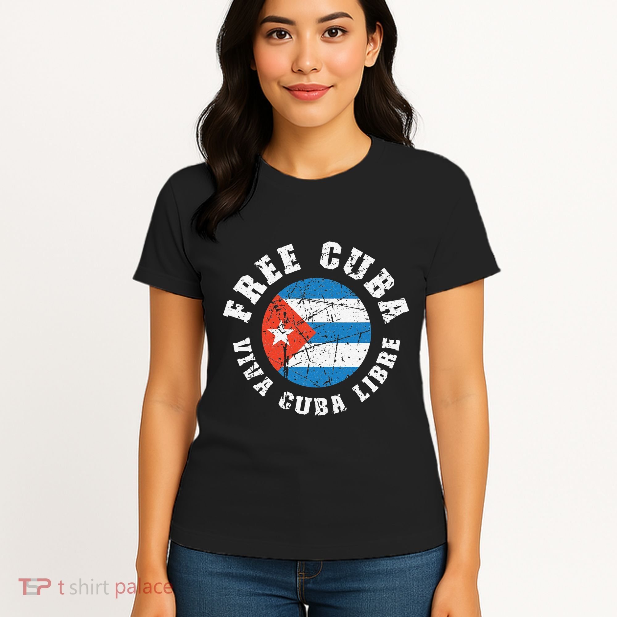 Free Cuba Viva Cuba Libre ProFreedom Movement Gift Women's T-Shirt