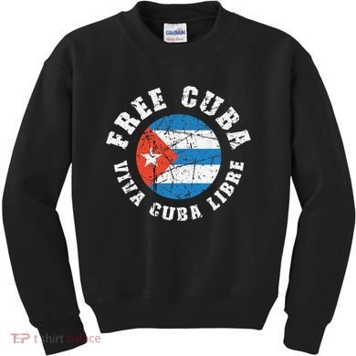 Free Cuba Viva Cuba Libre ProFreedom Movement Gift Kids Sweatshirt