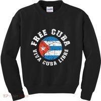 Free Cuba Viva Cuba Libre ProFreedom Movement Gift Kids Sweatshirt thumb 0