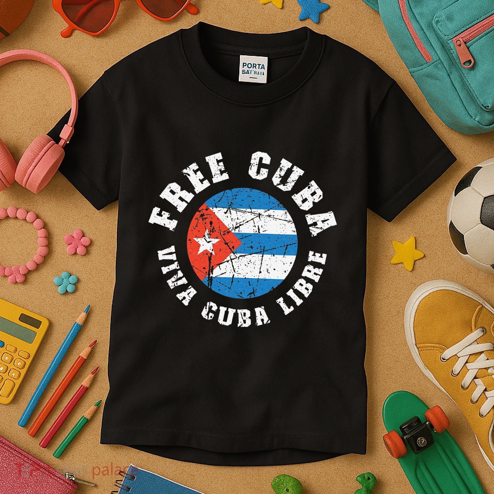 Free Cuba Viva Cuba Libre ProFreedom Movement Gift Kids T-Shirt
