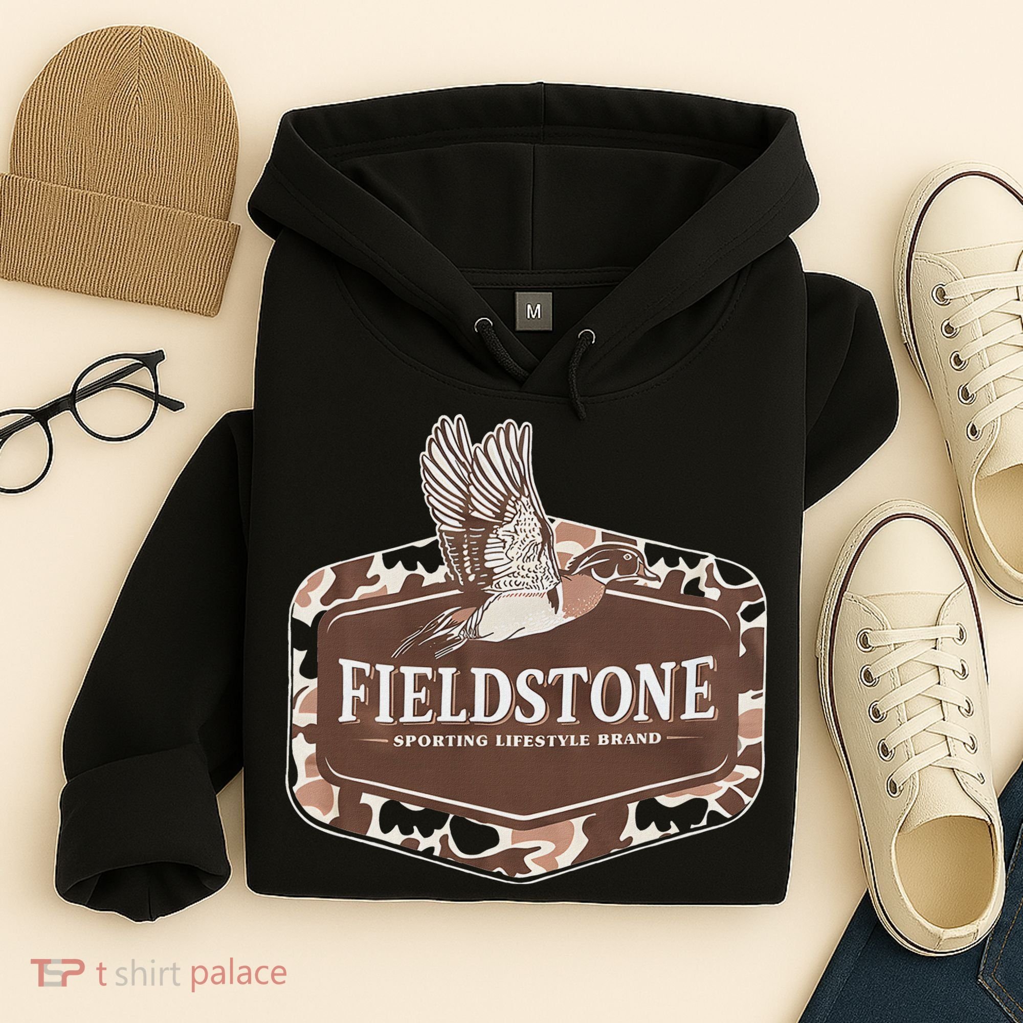 Fieldstone Camo Wood Duck Hoodie