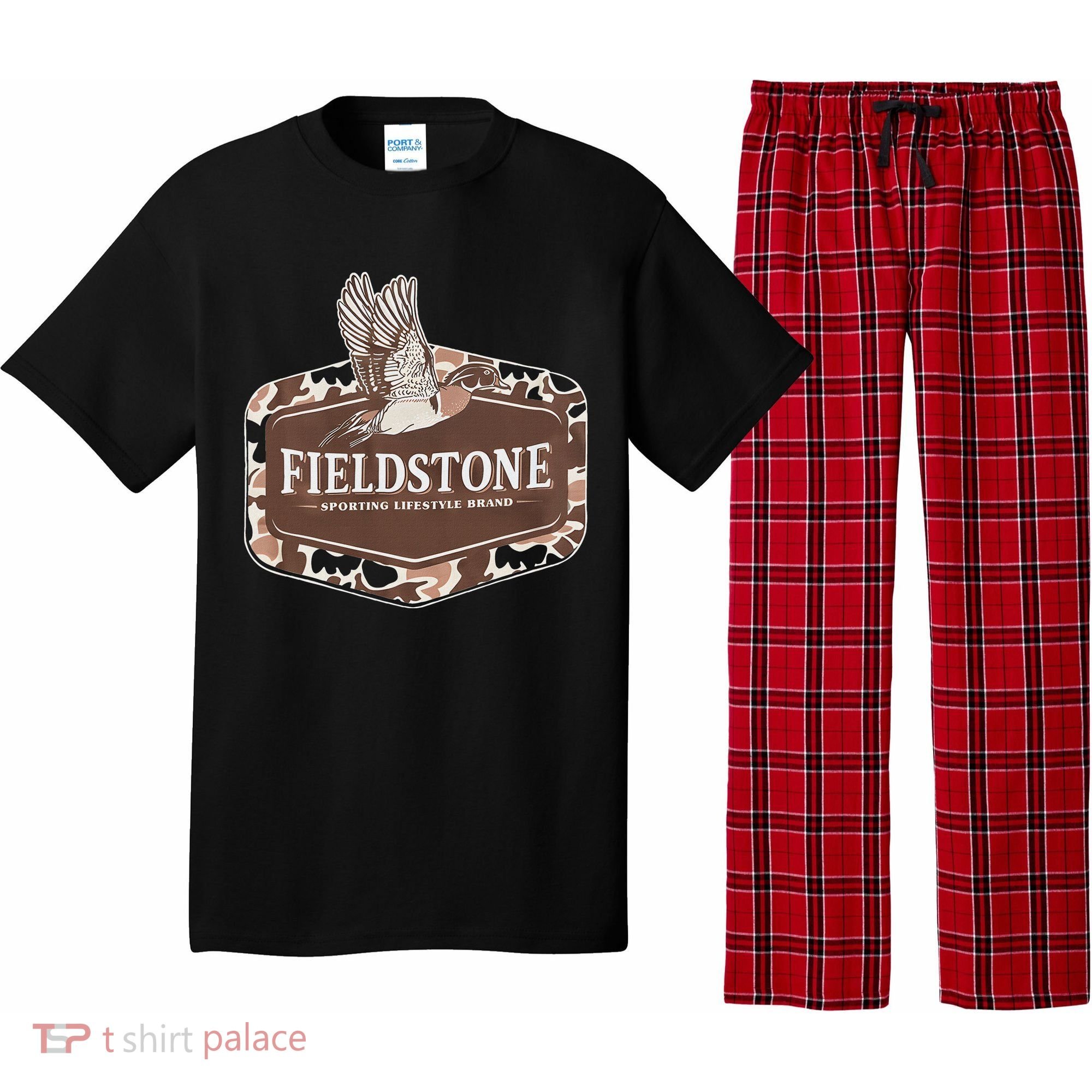 Fieldstone Camo Wood Duck Pajama Set