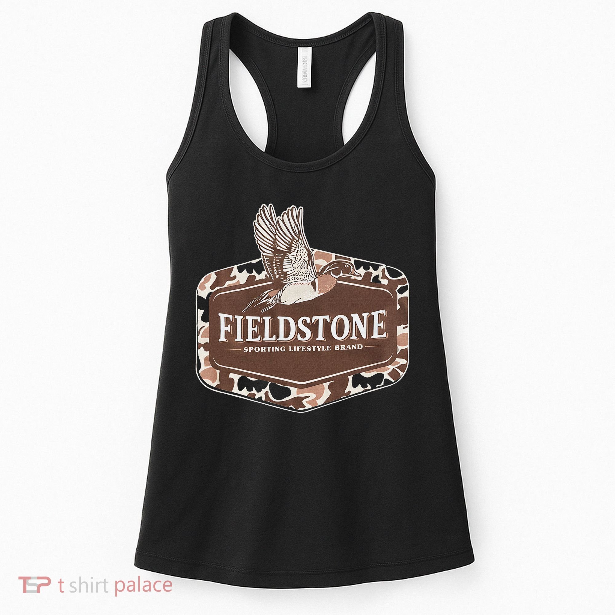 Fieldstone Camo Wood Duck Women's Tank Top