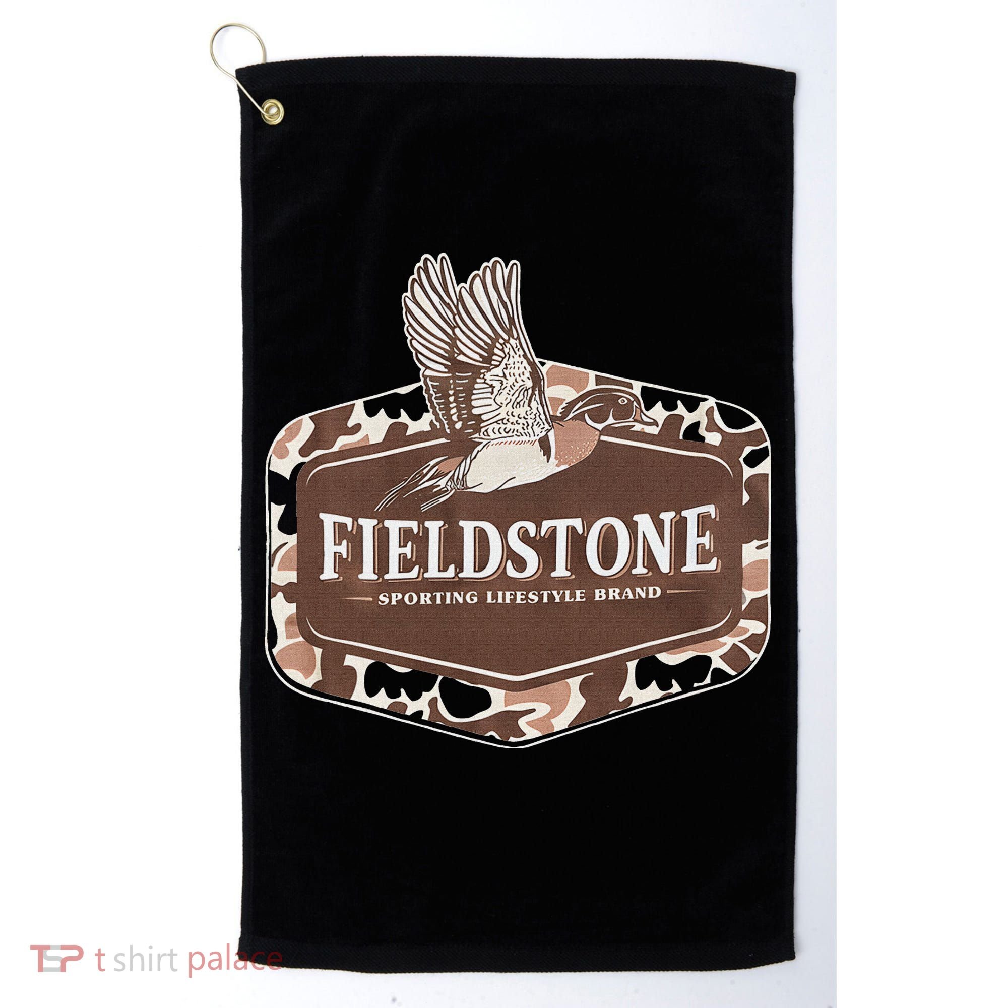 Fieldstone Camo Wood Duck Golf Towel
