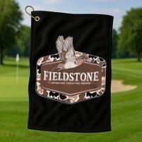 Fieldstone Camo Wood Duck Golf Towel thumb 1