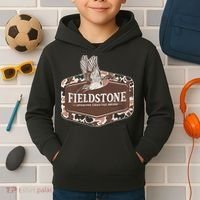 Fieldstone Camo Wood Duck Kids Hoodie thumb 2