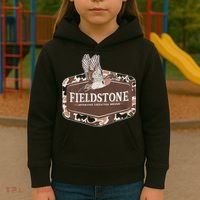 Fieldstone Camo Wood Duck Kids Hoodie thumb 3