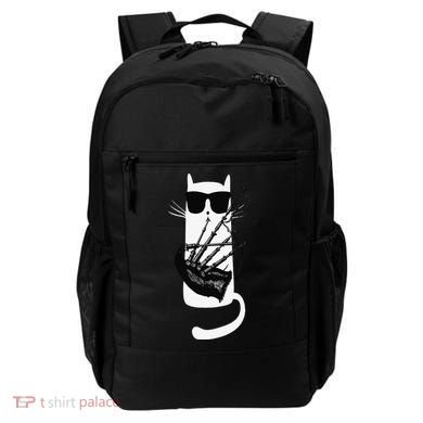 Funny Cat Wearing Sunglasses Playing Bagpipes Backpack